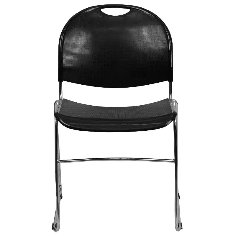Flash Furniture HERCULES Series 880 lb. Capacity Ultra-Compact Stack Chair with Metal Frame