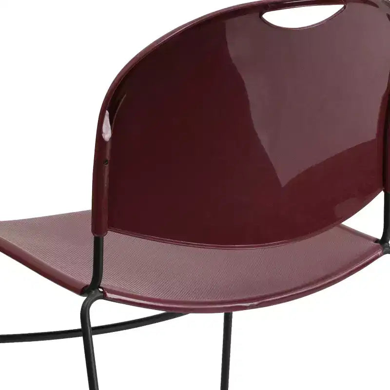 Flash Furniture HERCULES Series 880 lb. Capacity Ultra-Compact Stack Chair with Metal Frame