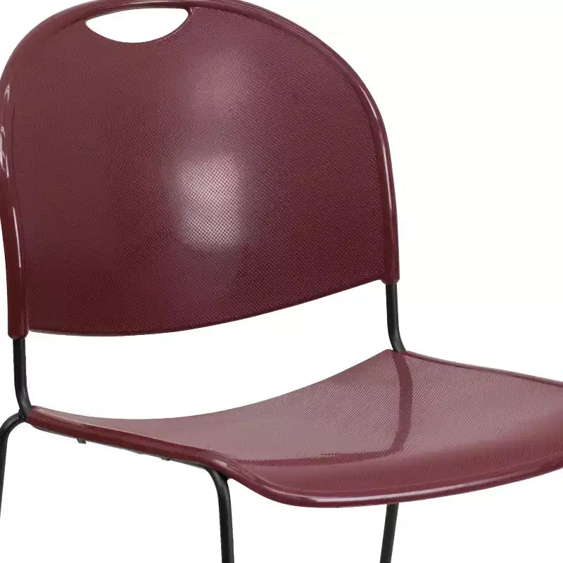 Flash Furniture HERCULES Series 880 lb. Capacity Ultra-Compact Stack Chair with Metal Frame