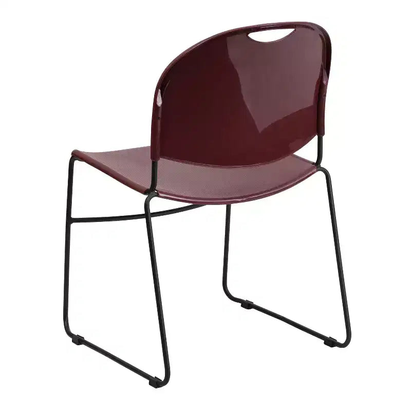 Flash Furniture HERCULES Series 880 lb. Capacity Ultra-Compact Stack Chair with Metal Frame
