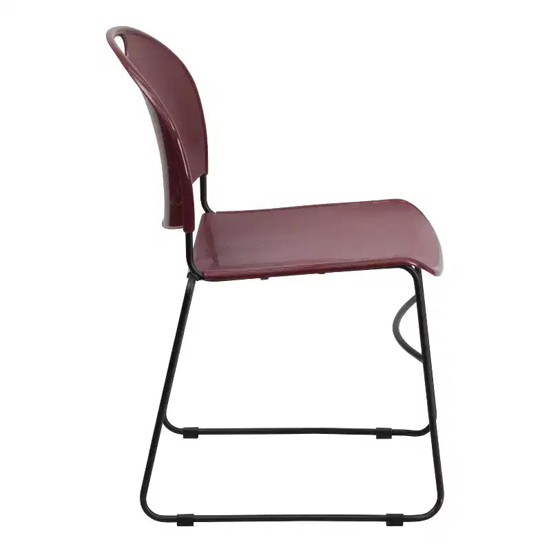 Flash Furniture HERCULES Series 880 lb. Capacity Ultra-Compact Stack Chair with Metal Frame