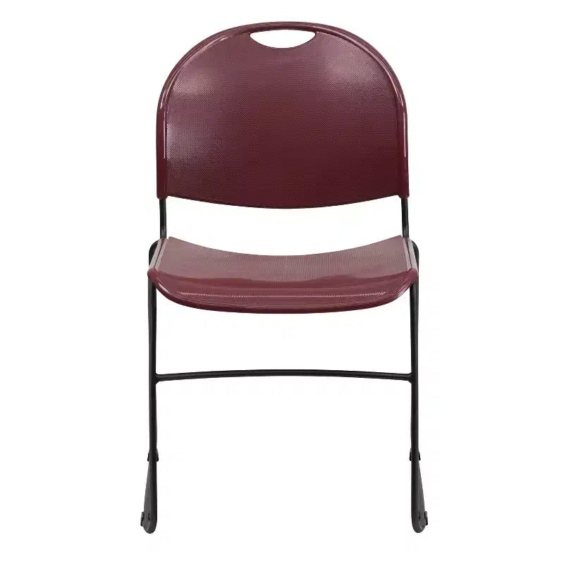 Flash Furniture HERCULES Series 880 lb. Capacity Ultra-Compact Stack Chair with Metal Frame