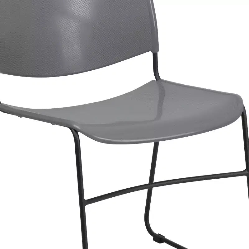 Flash Furniture HERCULES Series 880 lb. Capacity Ultra-Compact Stack Chair with Metal Frame