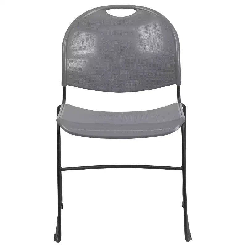 Flash Furniture HERCULES Series 880 lb. Capacity Ultra-Compact Stack Chair with Metal Frame