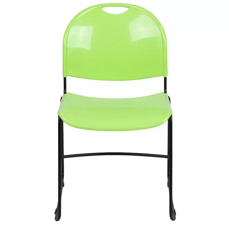 Flash Furniture HERCULES Series 880 lb. Capacity Ultra-Compact Stack Chair with Metal Frame