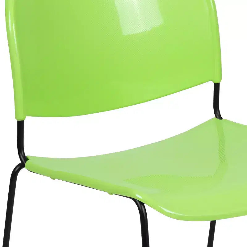 Flash Furniture HERCULES Series 880 lb. Capacity Ultra-Compact Stack Chair with Metal Frame