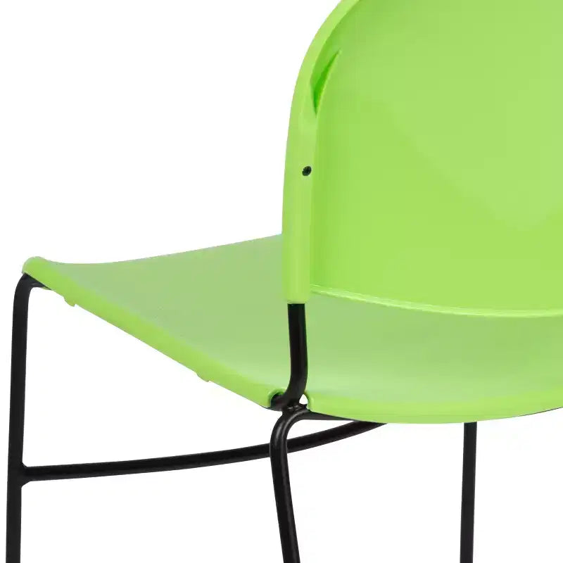 Flash Furniture HERCULES Series 880 lb. Capacity Ultra-Compact Stack Chair with Metal Frame