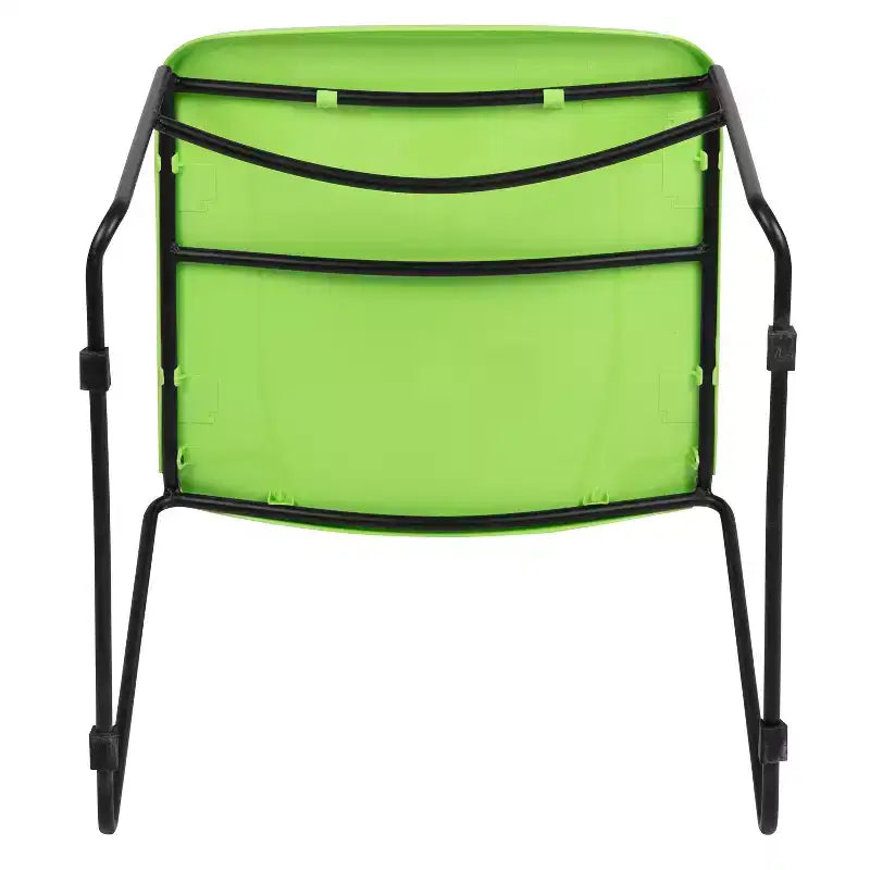 Flash Furniture HERCULES Series 880 lb. Capacity Ultra-Compact Stack Chair with Metal Frame