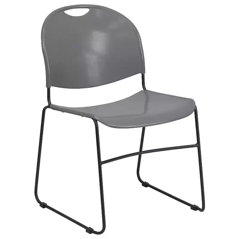 Flash Furniture HERCULES Series 880 lb. Capacity Ultra-Compact Stack Chair with Metal Frame