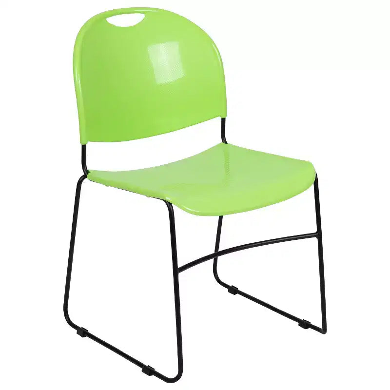 Flash Furniture HERCULES Series 880 lb. Capacity Ultra-Compact Stack Chair with Metal Frame