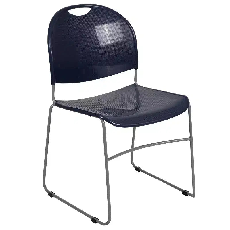Flash Furniture HERCULES Series 880 lb. Capacity Ultra-Compact Stack Chair with Metal Frame