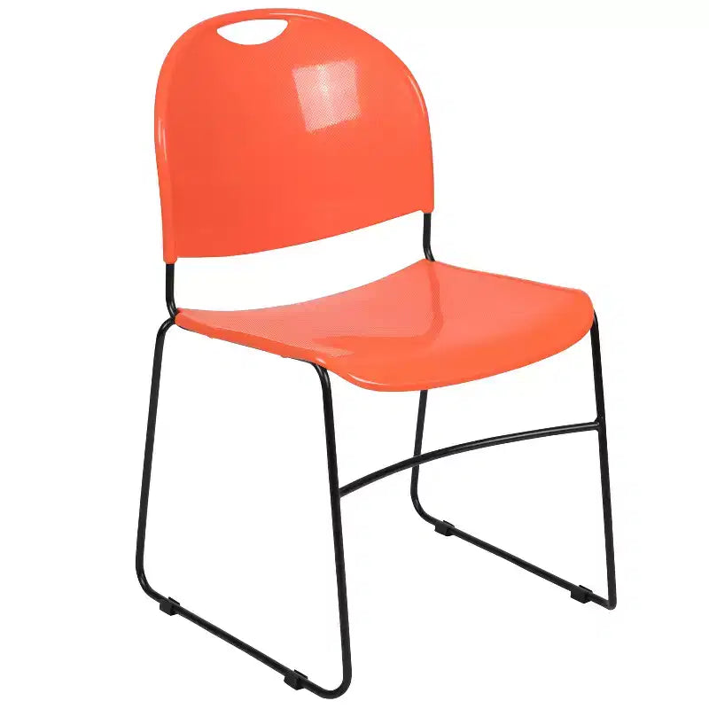 Flash Furniture HERCULES Series 880 lb. Capacity Ultra-Compact Stack Chair with Metal Frame
