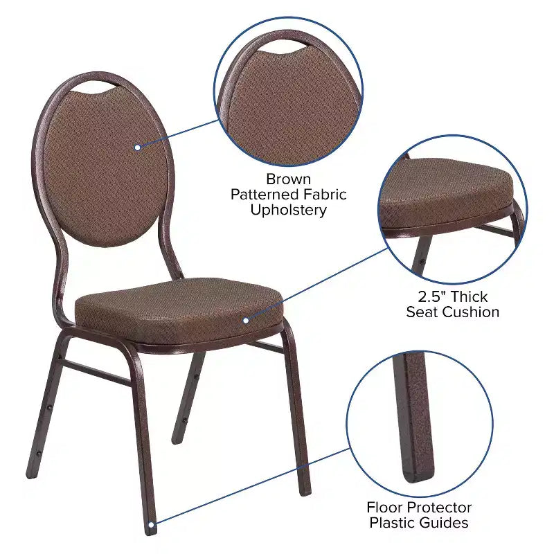 Flash Furniture HERCULES Series Teardrop Back Stacking Banquet Chair