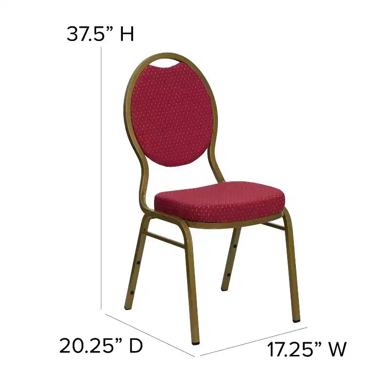 Flash Furniture HERCULES Series Teardrop Back Stacking Banquet Chair