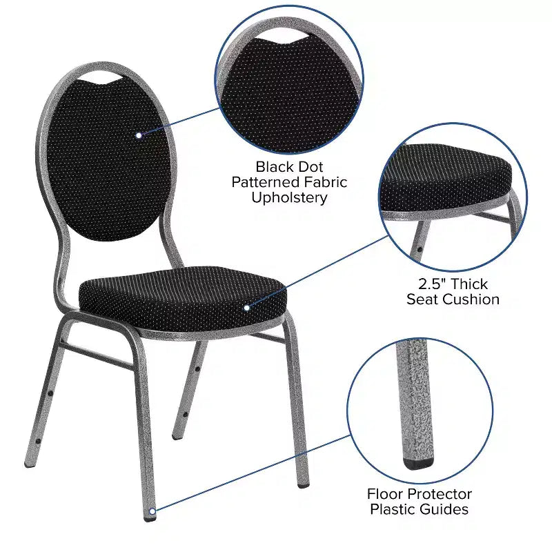 Flash Furniture HERCULES Series Teardrop Back Stacking Banquet Chair