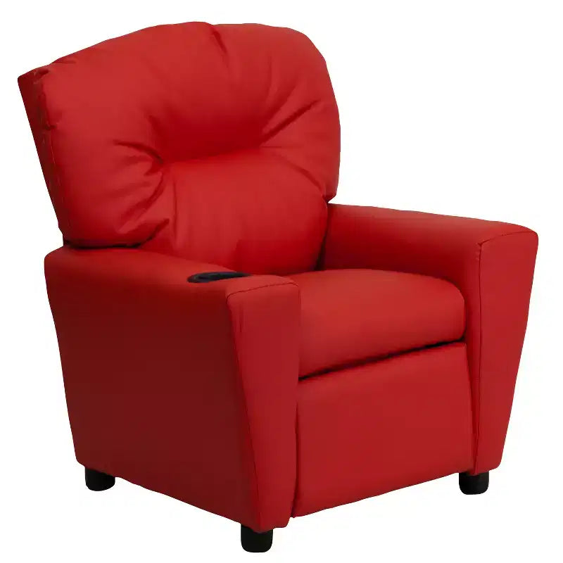 Flash Furniture Contemporary Kids Recliner with Cup Holder