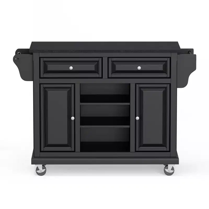 Glenwillow Home Kitchen Cart with Locking Casters