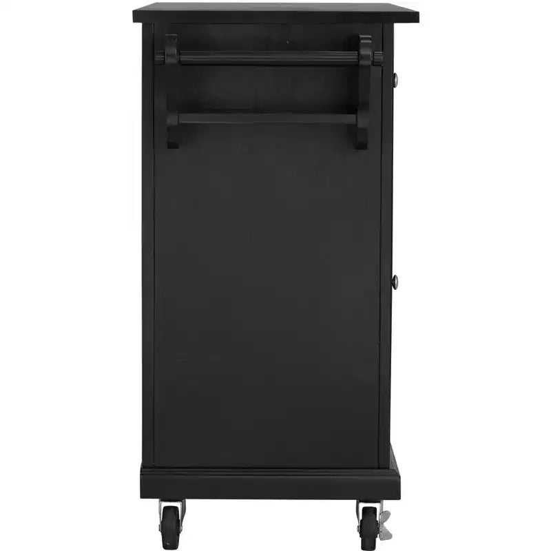 Glenwillow Home Kitchen Cart with Locking Casters