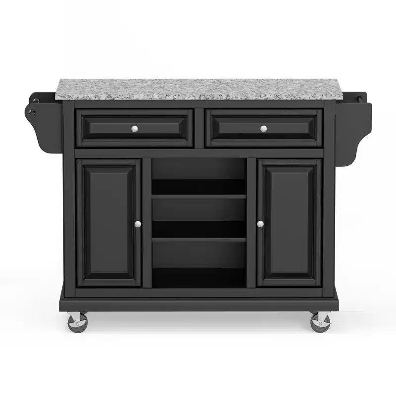 Glenwillow Home Kitchen Cart with Locking Casters