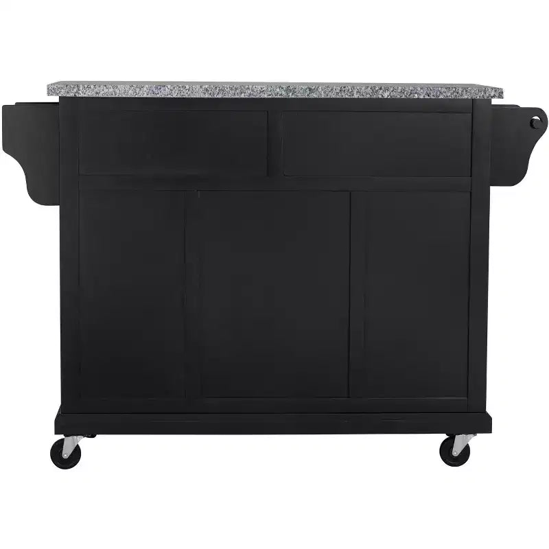 Glenwillow Home Kitchen Cart with Locking Casters