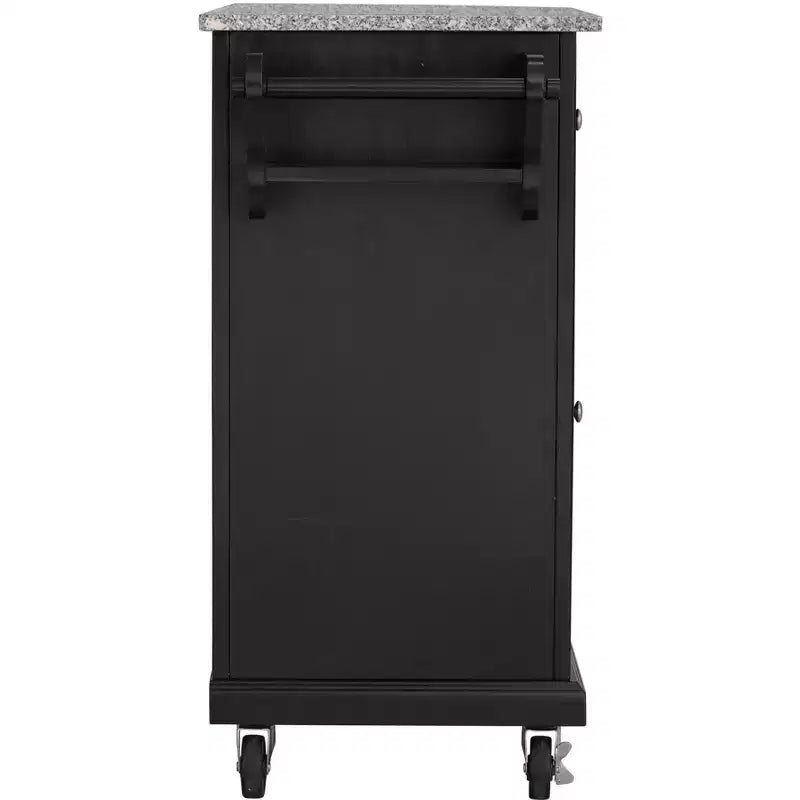 Glenwillow Home Kitchen Cart with Locking Casters