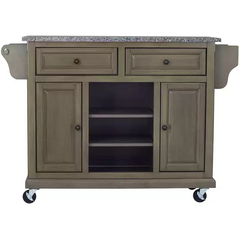 Glenwillow Home Kitchen Cart with Locking Casters