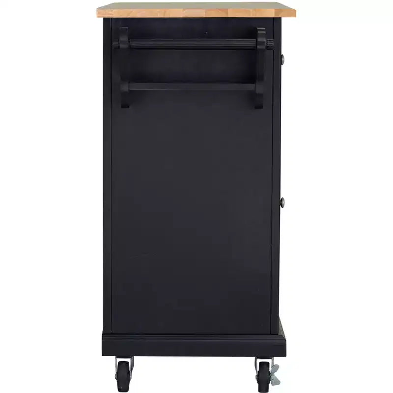 Glenwillow Home Kitchen Cart with Locking Casters