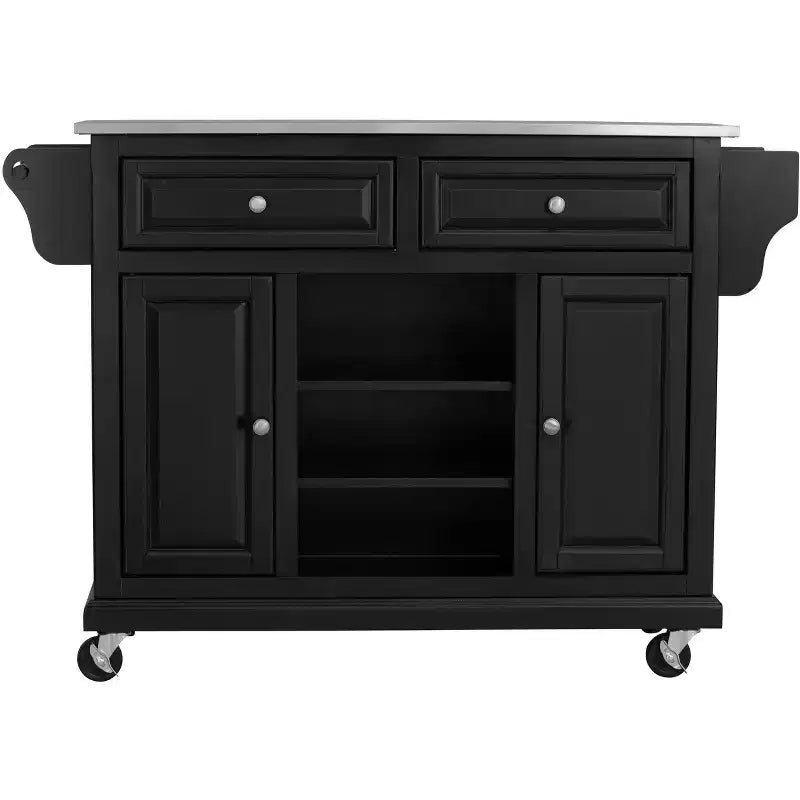 Glenwillow Home Kitchen Cart with Locking Casters