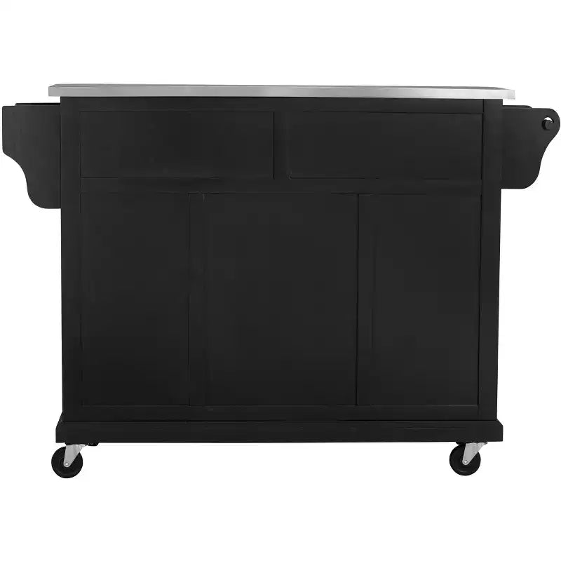 Glenwillow Home Kitchen Cart with Locking Casters