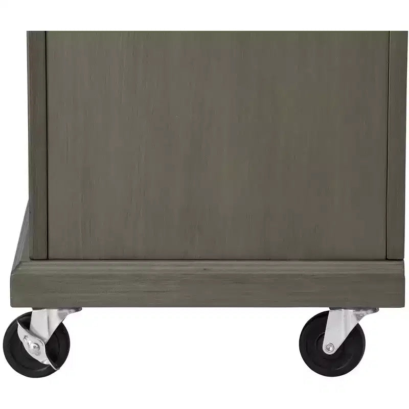 Glenwillow Home Kitchen Cart with Locking Casters