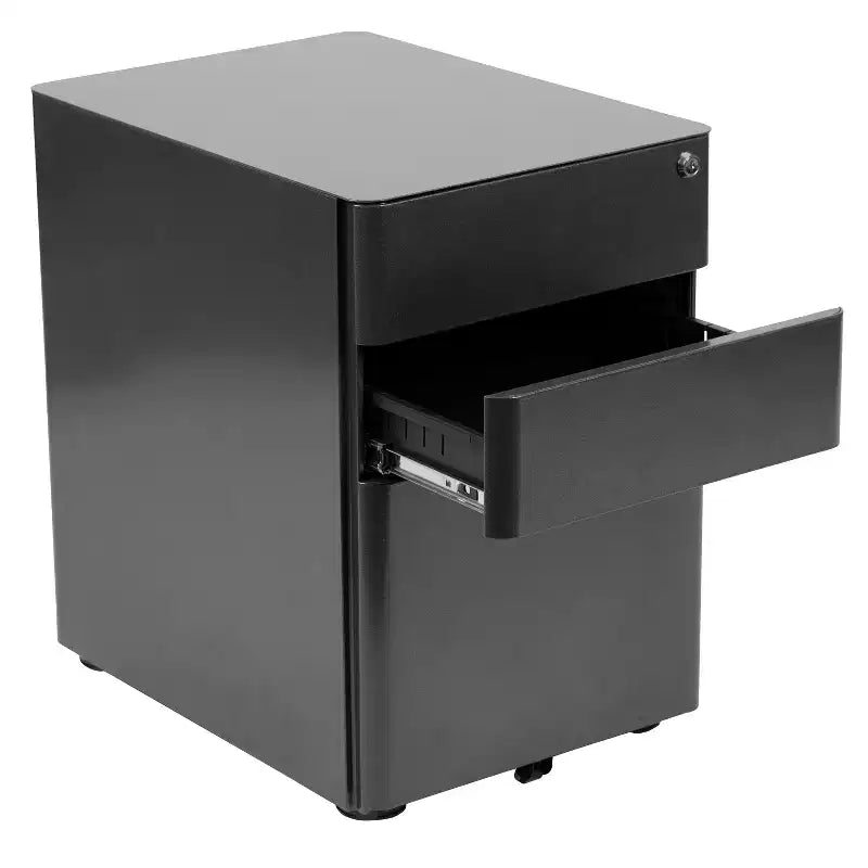 Emma and Oliver Modern 3-Drawer Mobile Locking Filing Cabinet Storage Organizer