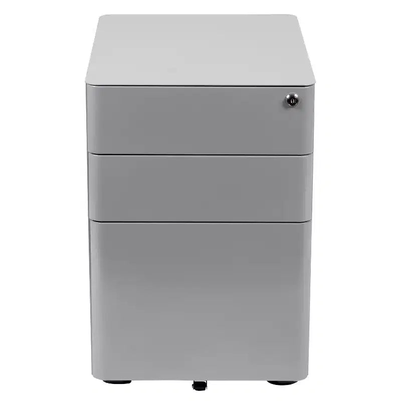 Emma and Oliver Modern 3-Drawer Mobile Locking Filing Cabinet Storage Organizer