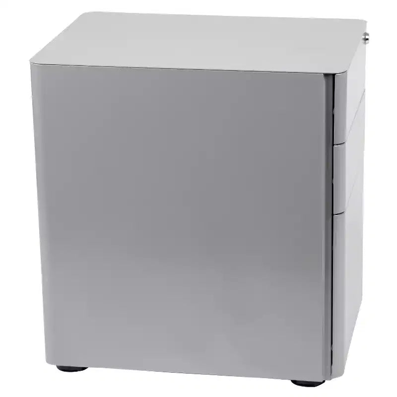 Emma and Oliver Modern 3-Drawer Mobile Locking Filing Cabinet Storage Organizer