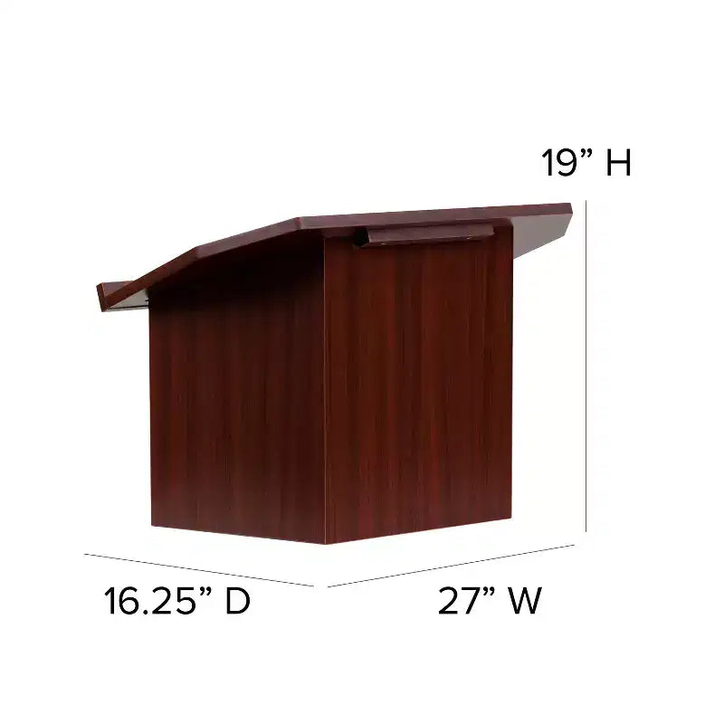 Emma and Oliver Foldable Tabletop Lectern in Mahogany
