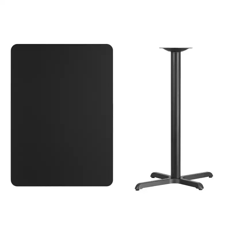 Emma and Oliver 30x42 Rectangular Laminate Bar Table with 23.5x29.5 Base