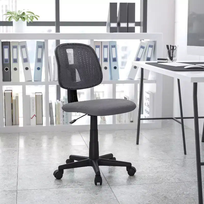 Emma and Oliver Mid-Back Mesh Swivel Task Office Chair with Pivot Back