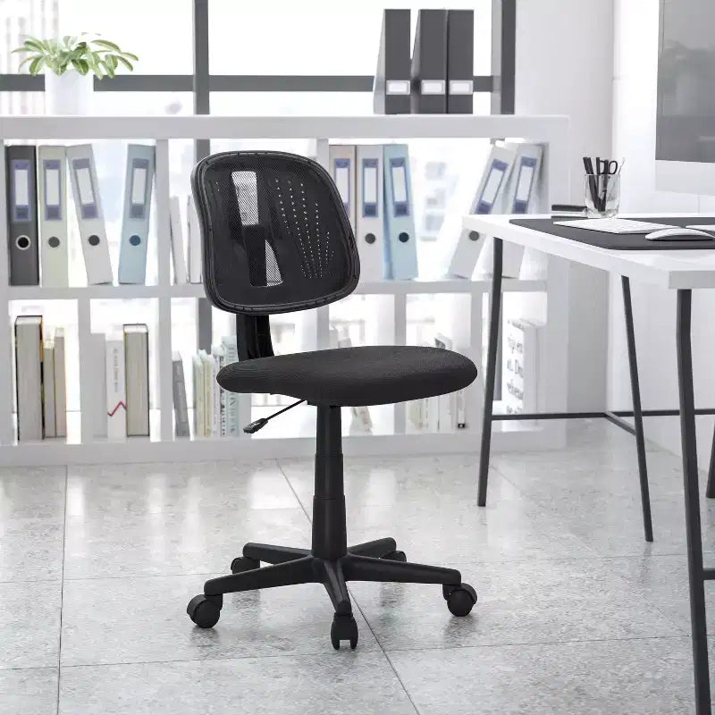 Emma and Oliver Mid-Back Mesh Swivel Task Office Chair with Pivot Back