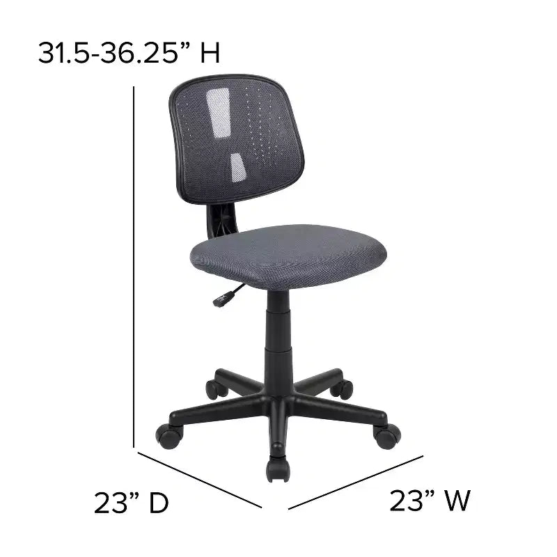 Emma and Oliver Mid-Back Mesh Swivel Task Office Chair with Pivot Back