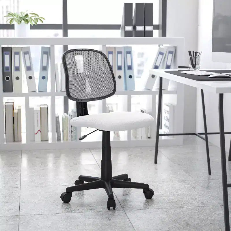 Emma and Oliver Mid-Back Mesh Swivel Task Office Chair with Pivot Back