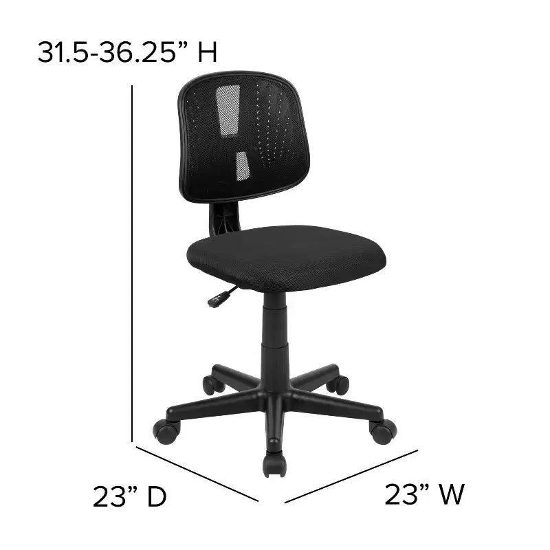 Emma and Oliver Mid-Back Mesh Swivel Task Office Chair with Pivot Back