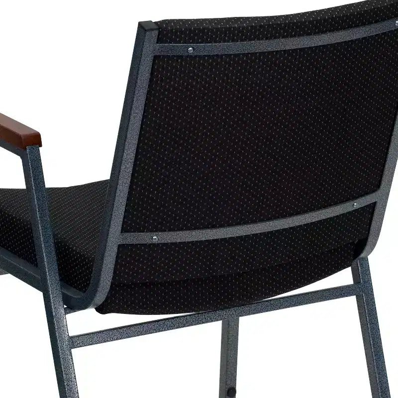 Emma and Oliver Heavy Duty Reception/Guest Stack Chair with Arms