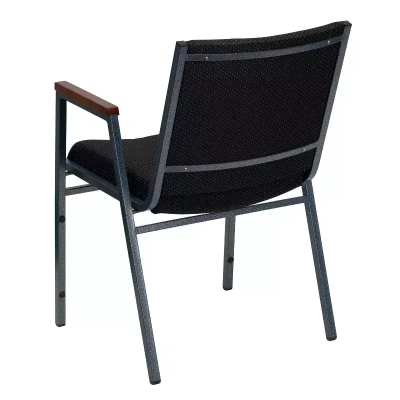 Emma and Oliver Heavy Duty Reception/Guest Stack Chair with Arms