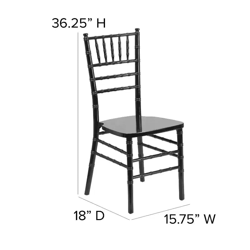 Emma and Oliver Wedding & Event Wood Chiavari Dining Chair