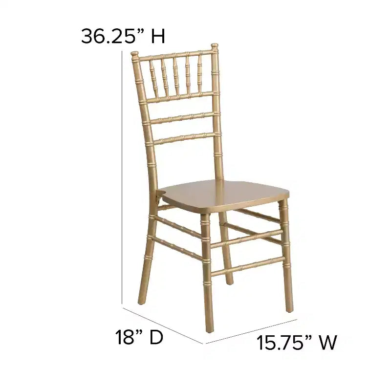 Emma and Oliver Wedding & Event Wood Chiavari Dining Chair