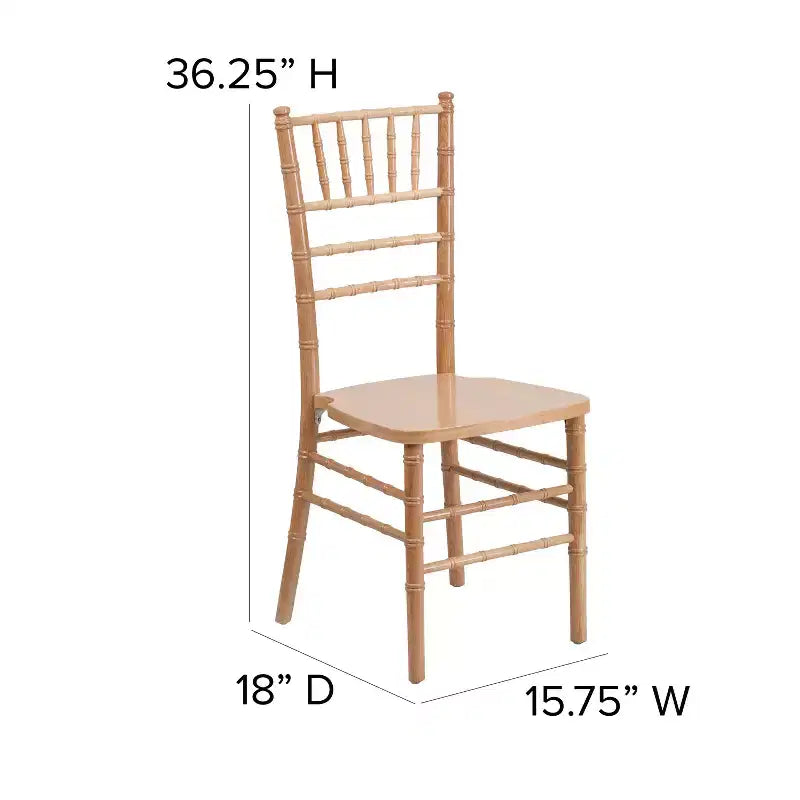 Emma and Oliver Wedding & Event Wood Chiavari Dining Chair