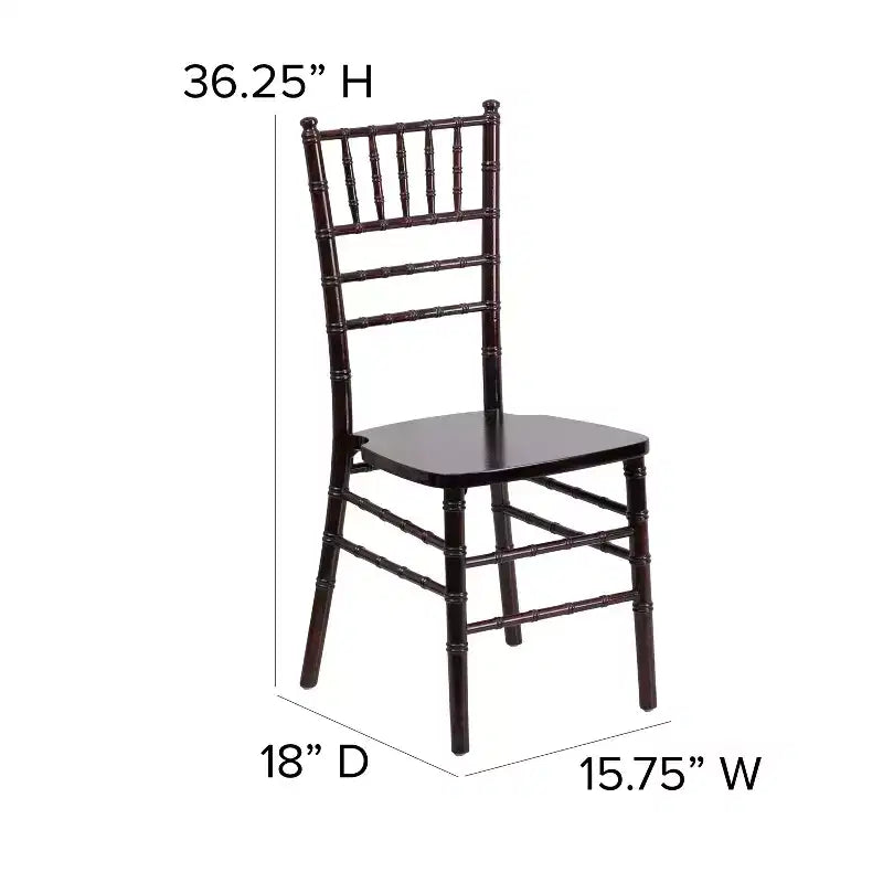 Emma and Oliver Wedding & Event Wood Chiavari Dining Chair
