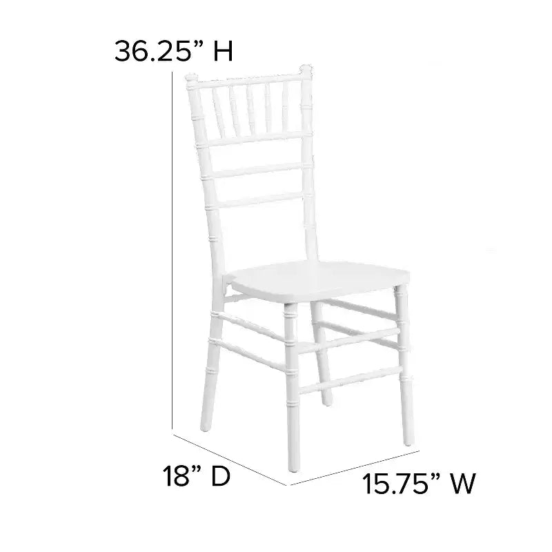 Emma and Oliver Wedding & Event Wood Chiavari Dining Chair