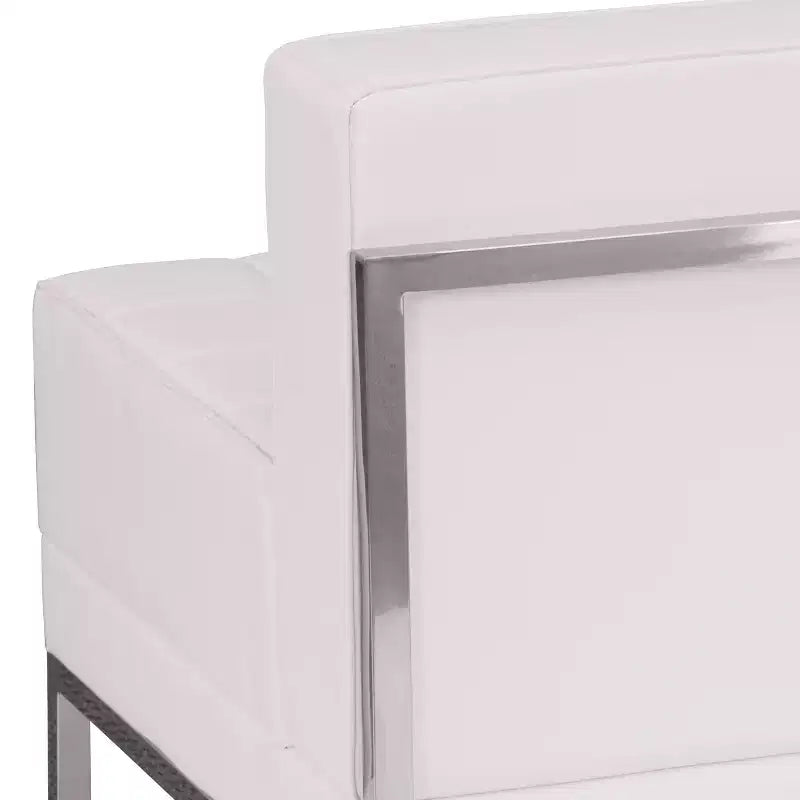 Emma and Oliver Contemporary Leather Reception Modular Middle Chair