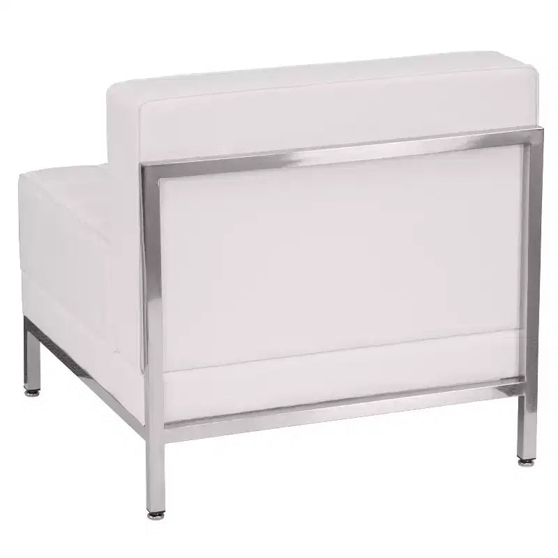 Emma and Oliver Contemporary Leather Reception Modular Middle Chair