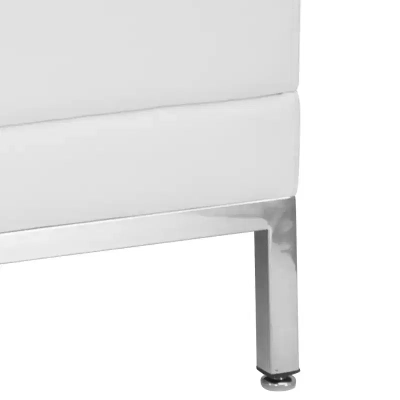 Emma and Oliver Contemporary Leather Reception Modular Middle Chair